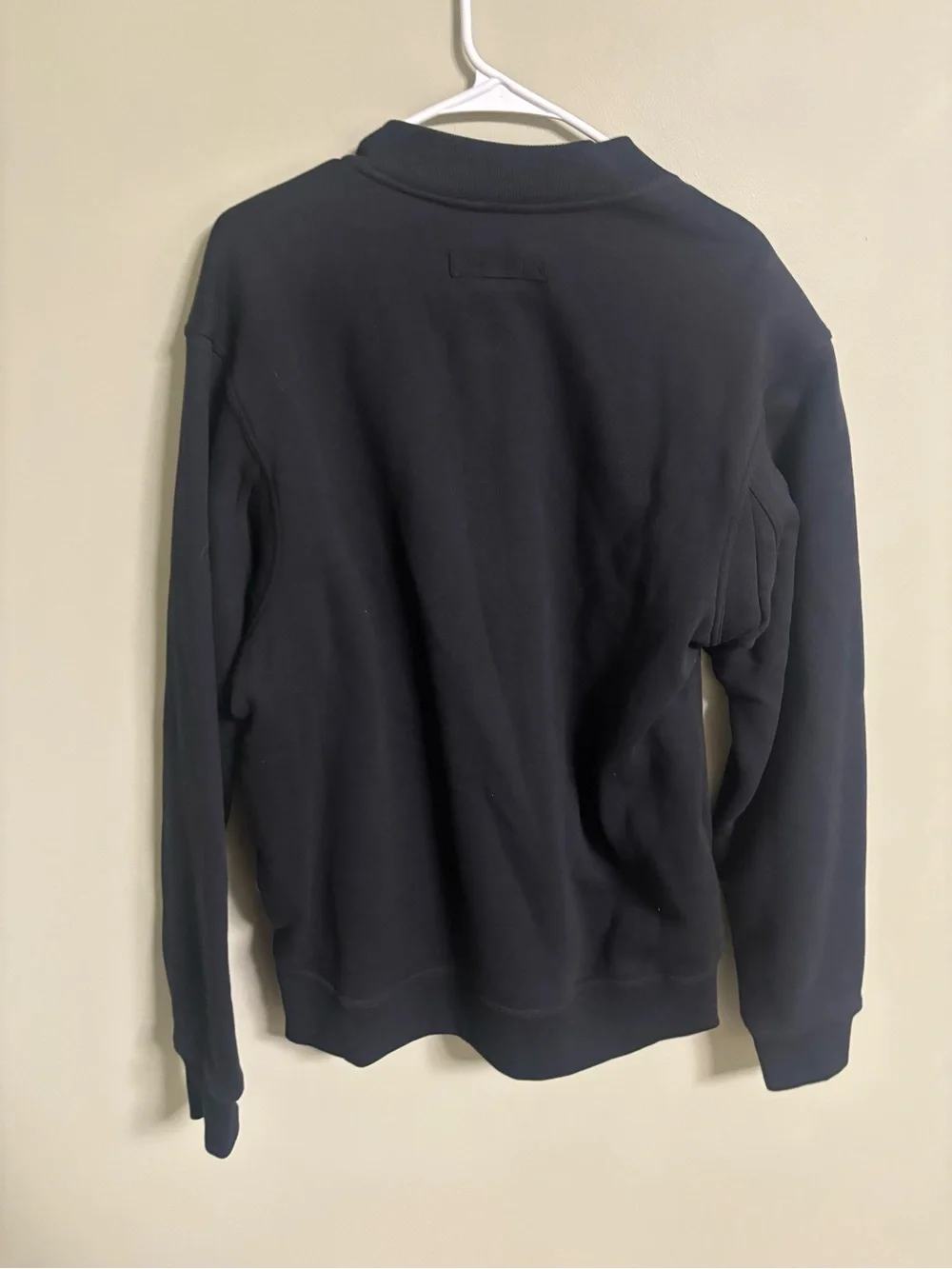 Duluth Trading Jacket Mens Medium Black Souped Up Flannel Lined Bomber Full Zip